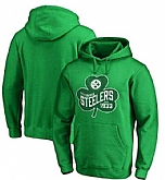 Men's Pittsburgh Steelers Pro Line by Fanatics Branded St. Patrick's Day Paddy's Pride Pullover Hoodie Kelly Green FengYun,baseball caps,new era cap wholesale,wholesale hats